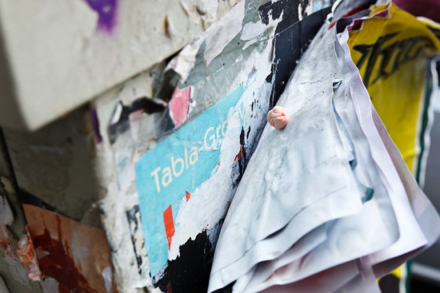 chewing gum on old posters